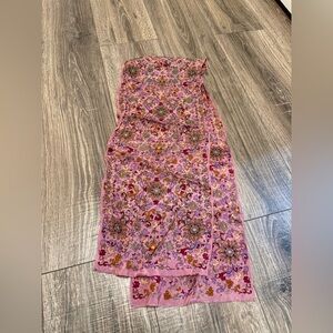 Vintage Oscar de la Renta Studio Multicolored Oblong Silk Scarf 10" x 50"